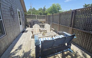 Back Deck with Gas Grill