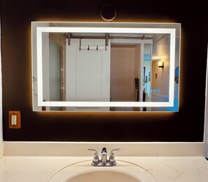 Golden Dream Cottage bathroom vanity LED light mirror!