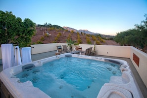 Soak in the hot tub after the day's activities