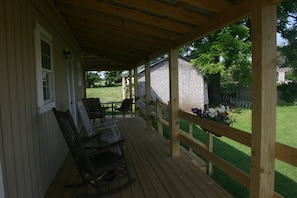 Aunt Judy's Front Porch; Pool to the right