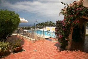 Private terrace with ocean view. Picture taken from private BBQ area.
