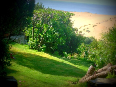 Haus nur wenige Meter vom Strand entfernt, mit Blick auf Sanddünen, eindrucksvolles Panorama