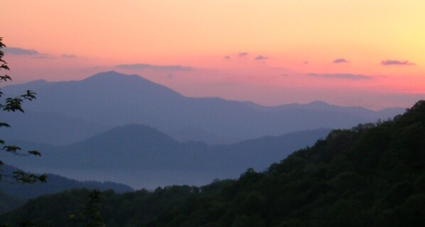 Sunrise view from deck