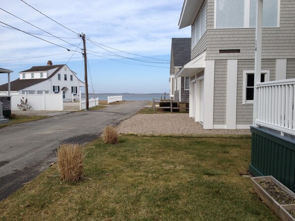 Private beach is only 4 houses away