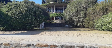 Maison vue de la plage 