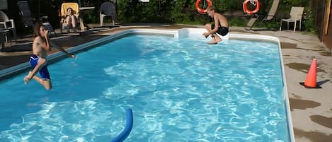 Our heated pool