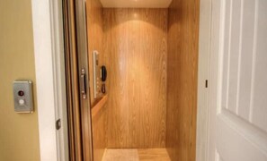 Private elevator for your convenience to haul luggage and groceries. 