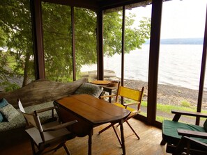 Screened porch view