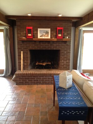 Maine House fireplace
