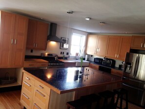 A great kitchen for preparing big meals and hanging out with family and friends!