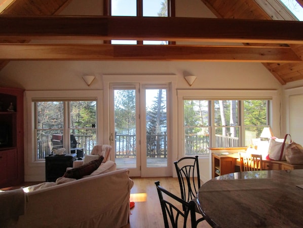 The main floor is the second floor; windows everywhere...