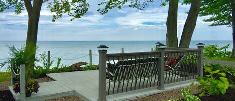 Enjoy your morning coffee on the beautiful private deck