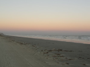 Beautiful private beach with no cars allowed to relax or take a stroll.