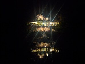 Stillwater Mountain House at night