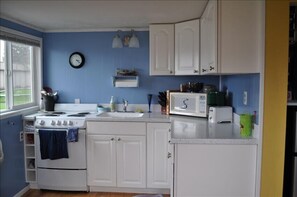 Fully equipped kitchen with the Mt. Hood view