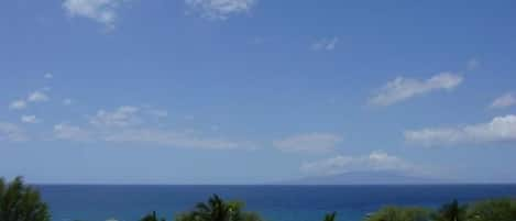 View from the lanai (patio), only a minute walk to this top rated beach