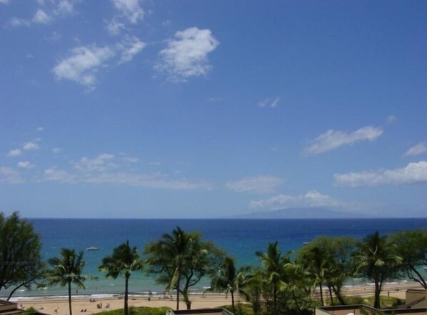 View from the lanai (patio), only a minute walk to this top rated beach