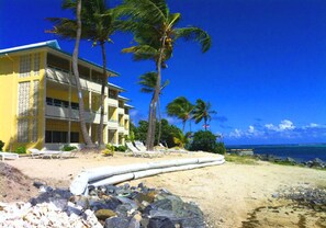 Colony Cove is beachfront