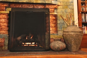 A warm toasty fire is a great way to end your day! 