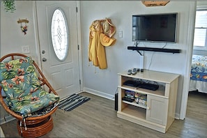 Entertainment Center with DVD and Smart TV for streaming