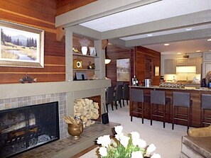 Living room to Kitchen view/ Dining off to the left.