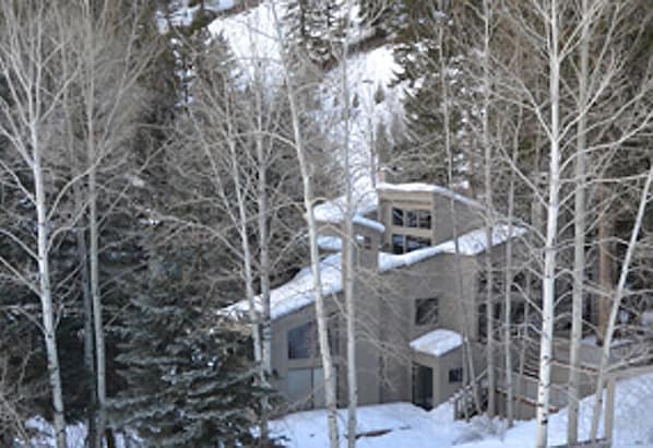 View of the house from the Warm Springs chairlift.