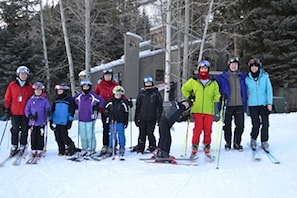 Happy Guests on Lower Warm Springs run in front of the house.