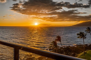 Sunset views from your lanai.