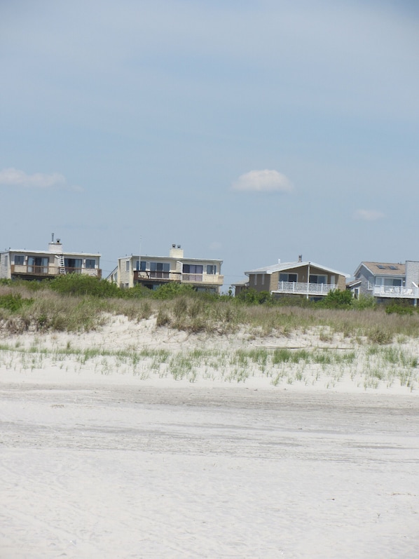 View of the townhome from the beach