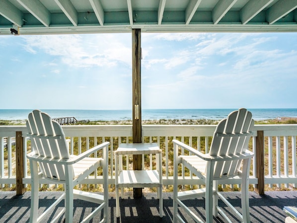 Back Patio with Ocean Views