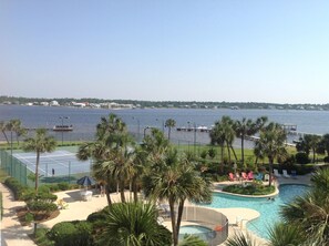 awesome pools, tennis court and the Little Lagoon...