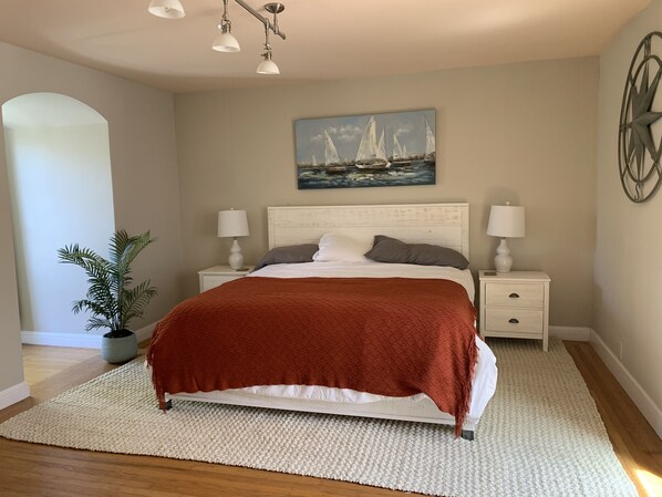 Master bedroom on the third level