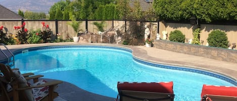 Guests have the use of the pool to themselves