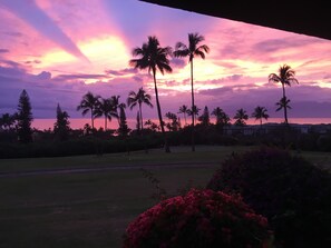 Recent sunset from the lanai - 2019