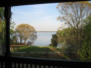 Lakeview from our 45 long shed covered porch