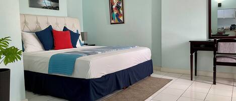 Comfy king-sized bed