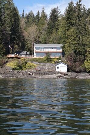 View of the property from Hood Canal
