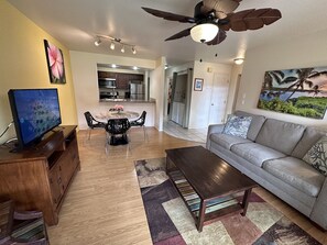 Warm, welcoming space perfect for unwinding after the beach.