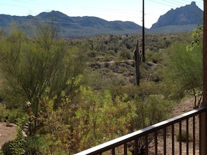 View from Patio of Mountains and Desert