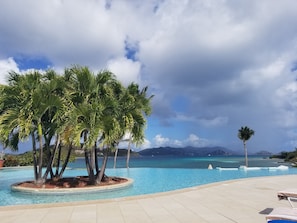 Infinity pool at the Hotel side