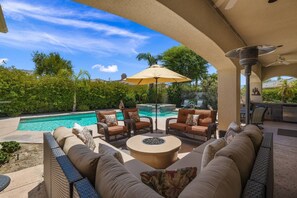 Large Sitting Area by the Pool