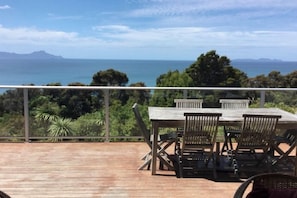 View of Whangarei Heads and Hen andamp; Chicken Islands