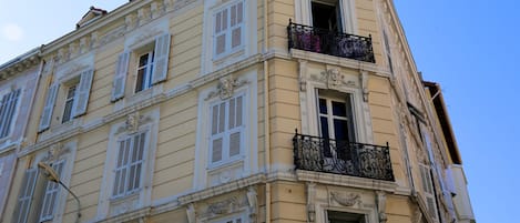 Our building, the flat is on the  3rd floor with little balcony