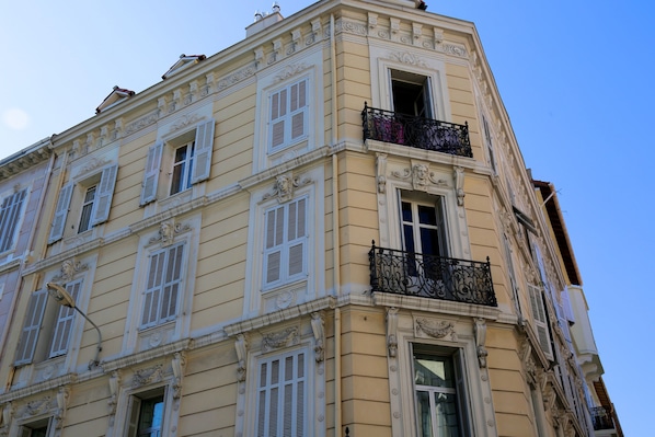 Our building, the flat is on the  3rd floor with little balcony