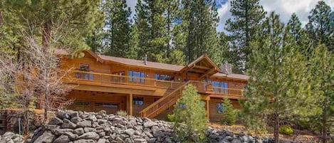 Front of the home overlooking Lake Tahoe and National Forrest