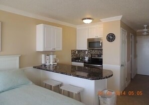 Newly remodled kitchen with stainless steel appliances