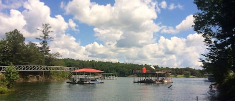 View from swim pier