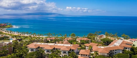 Aerial View of Wailea Beach Villas