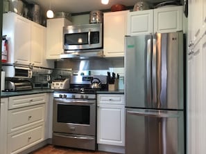 Full new stainless steel kitchen