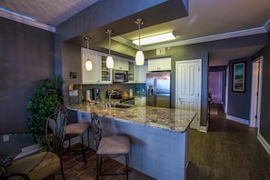 Fully stocked kitchen